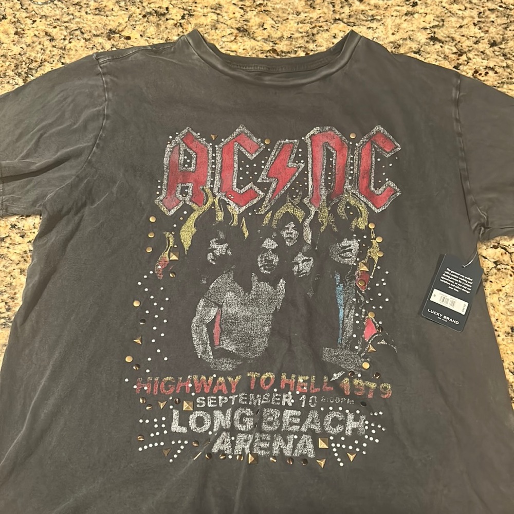 Lucky Brand AC/DC graphic tee, size M